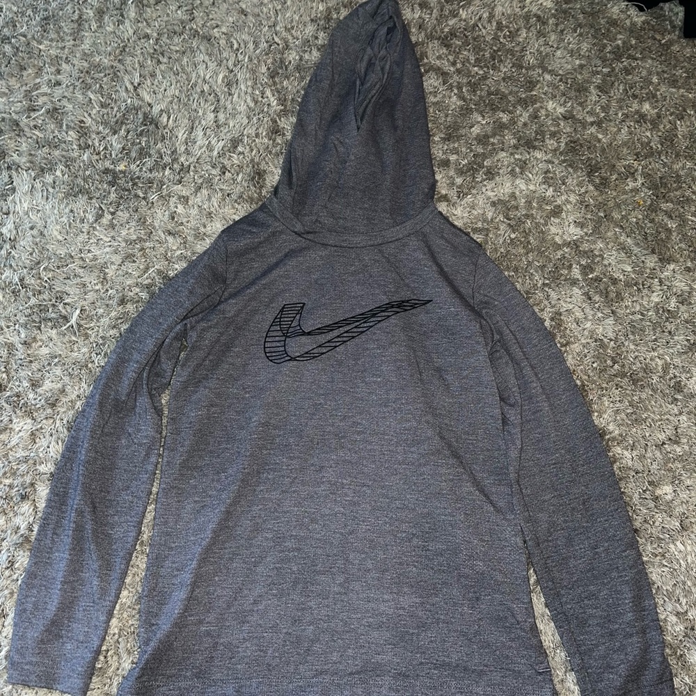 Nike cotton long sleeve with hood